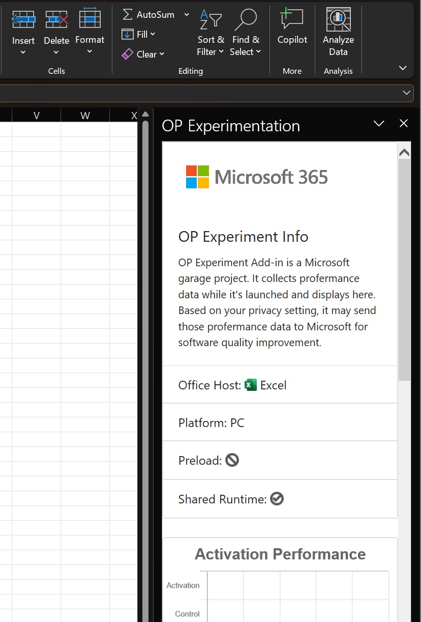 Copilot for Excel leak