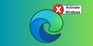 Edge will block access to settings if Windows is not activated